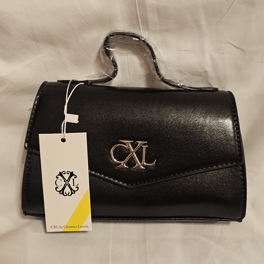 NWT Christian Lacroix Black LAINE Crossbody Bag Purse Handbag